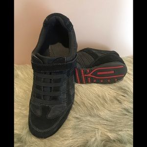 Black Nylon & Suede Sneakers
